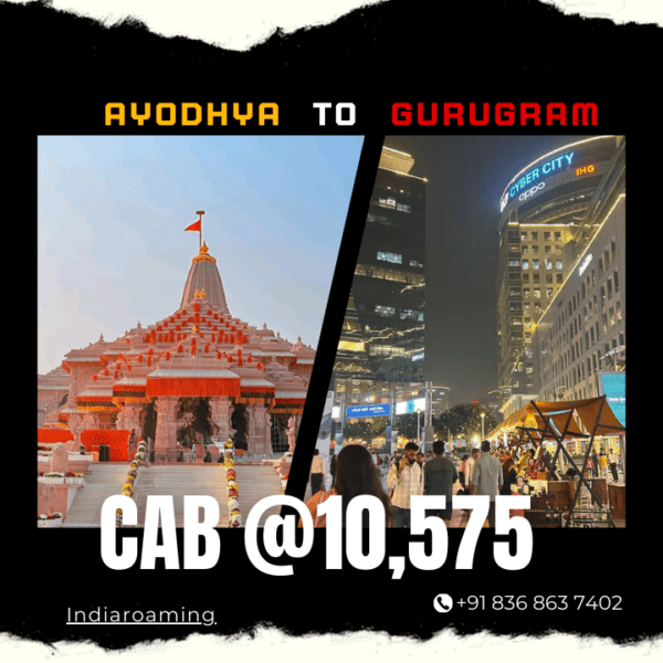Ayodhya to Gurugram Cab Service At Just 10575 INR (Xcent_Aura_Ertiga_Innova)