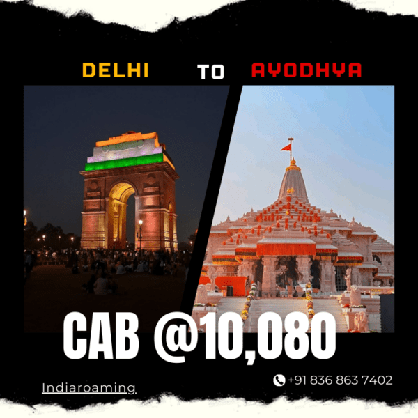 Delhi to Ayodhya Cab Service At Just 10080 INR (Xcent_Aura_Ertiga_Innova)