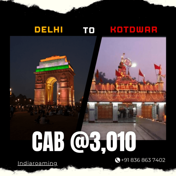 Delhi to Kotdwar Cab Service At Just 3010 INR (Xcent_Aura_Ertiga_Innova)