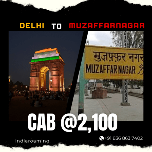 Delhi to Muzaffarnagar Cab Service At Just 2100 INR (Xcent_Aura_Ertiga_Innova)