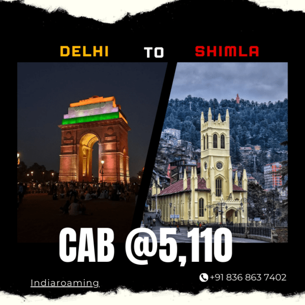 Delhi to Shimla Cab Service At Just 5110 INR (Xcent_Aura_Ertiga_Innova)