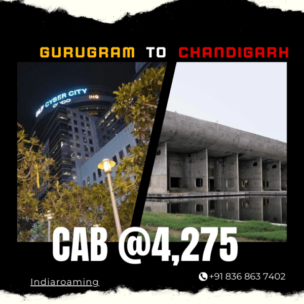 Gurugram to Chandigarh Cab Service At Just 4275 INR (Xcent_Aura_Ertiga_Innova)