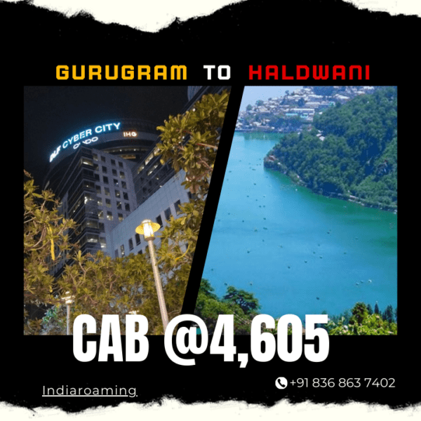 Gurugram to Haldwani Cab Service At Just 4605 INR (Xcent_Aura_Ertiga_Innova)