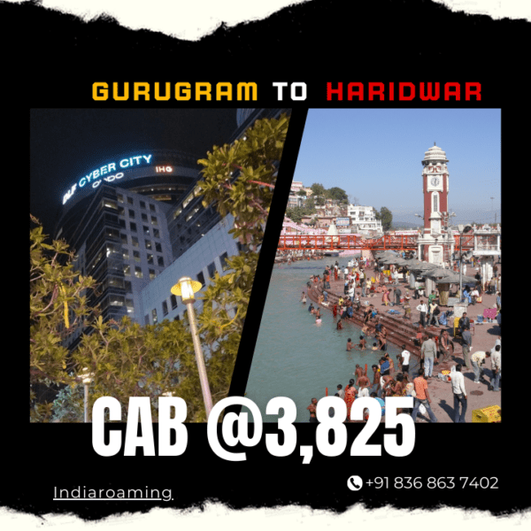 Gurugram to Haridwar Cab Service At Just 3825 INR (Xcent_Aura_Ertiga_Innova)