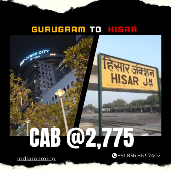 Gurugram to Hisar Cab Service At Just 2775 INR (Xcent_Aura_Ertiga_Innova)