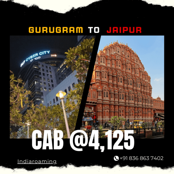 Gurugram to Jaipur Cab Service At Just 4125 INR (Xcent_Aura_Ertiga_Innova)
