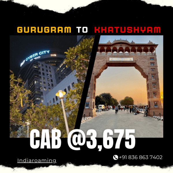 Gurugram to Khatushyam Cab Service At Just 3675 INR (Xcent_Aura_Ertiga_Innova)