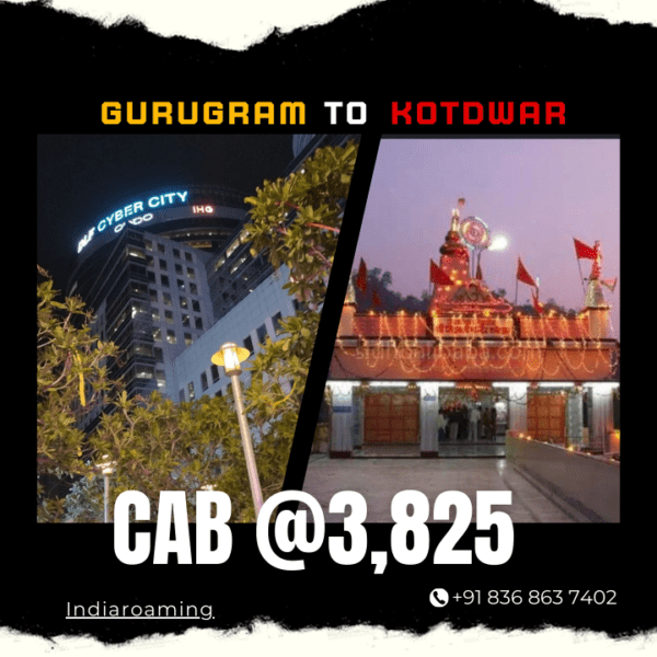 Gurugram to Kotdwar Cab Service At Just 3825 INR (Xcent_Aura_Ertiga_Innova)