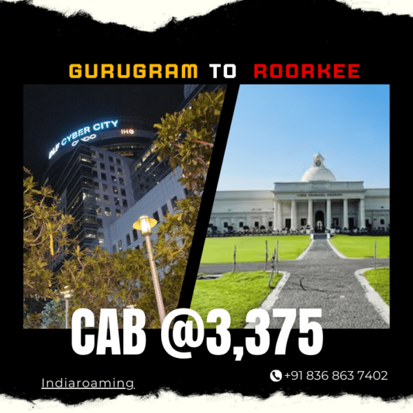 Gurugram to Roorkee Cab Service At Just 3375 INR (Xcent_Aura_Ertiga_Innova)